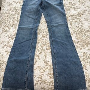 White House Black Market Blue Flare Jeans
